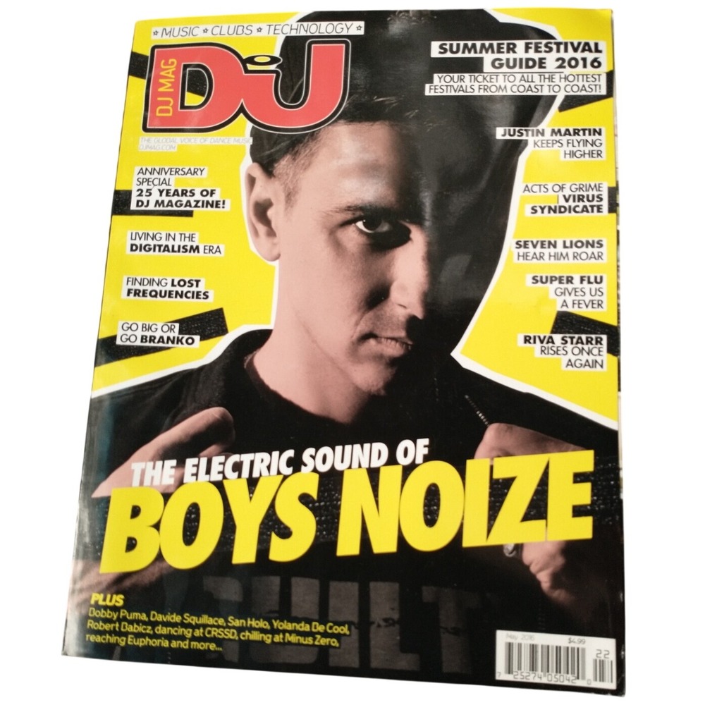 DJ Mag May '16 Boys Noize Daft Punk Summer Festival Guide 25th Anniversary Issue
